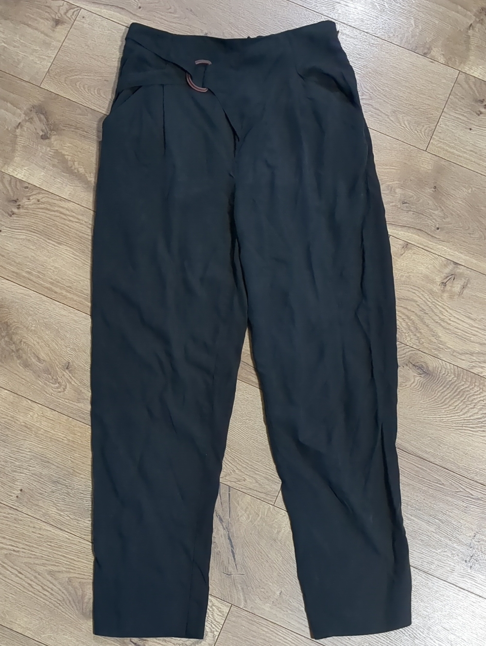 by Anthropologie Black Pants with belt buckle Women's Size XS - Picture 4 of 11